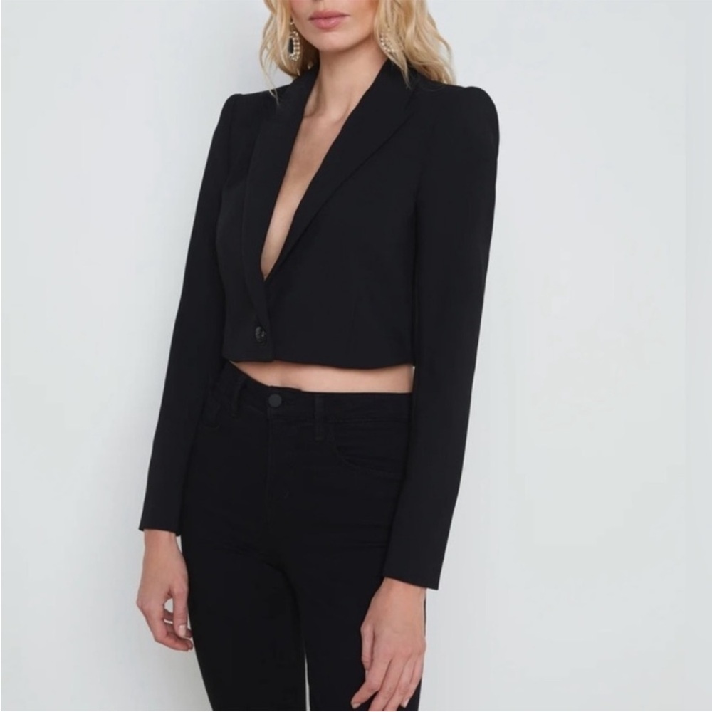 NWT L'AGENCE Elegant Black Blazer - Picture 6 of 9